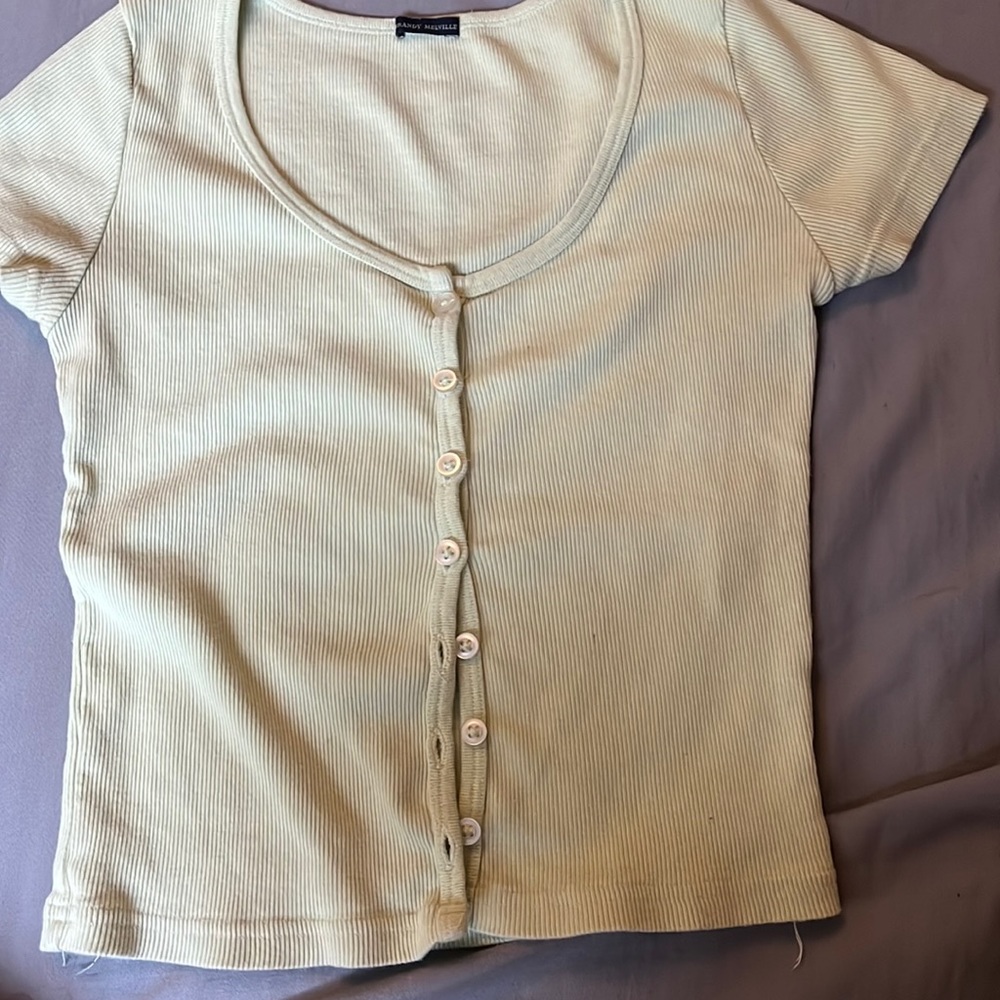 Brandy Melville button down tee